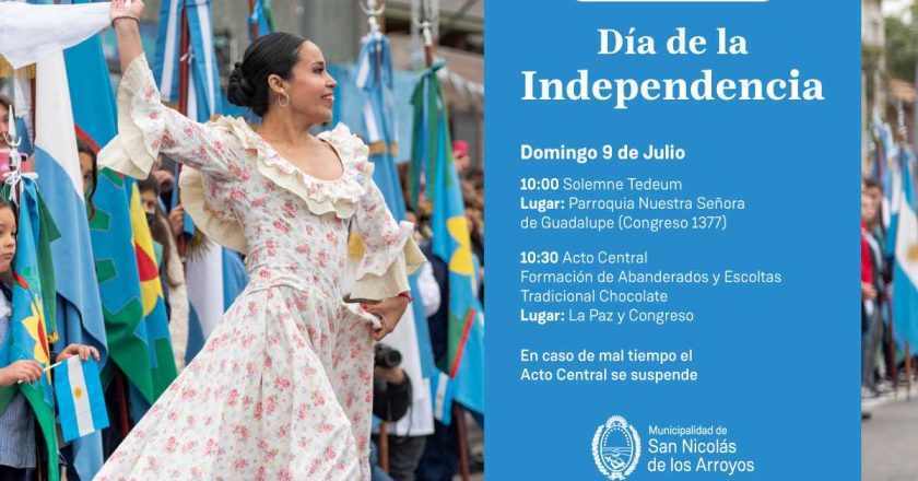 Acto por el aniversario de la declaración de la Independencia