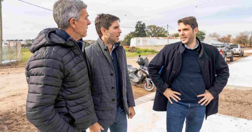 Manuel y Santiago Passaglia recorrieron la obra del nuevo parque público de la 188