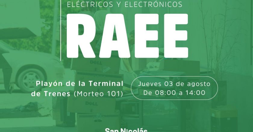 Nueva campaña de recolección de residuos eléctricos y electrónicos