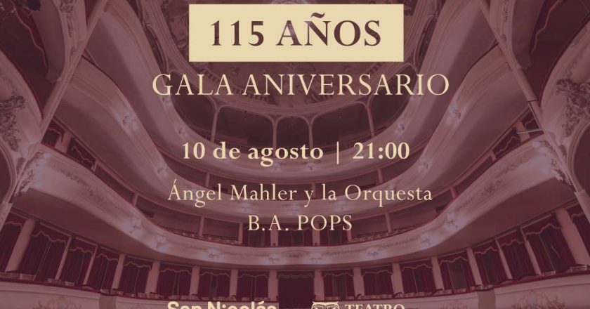 Este jueves se celebra los 115 años del Teatro San Nicolas