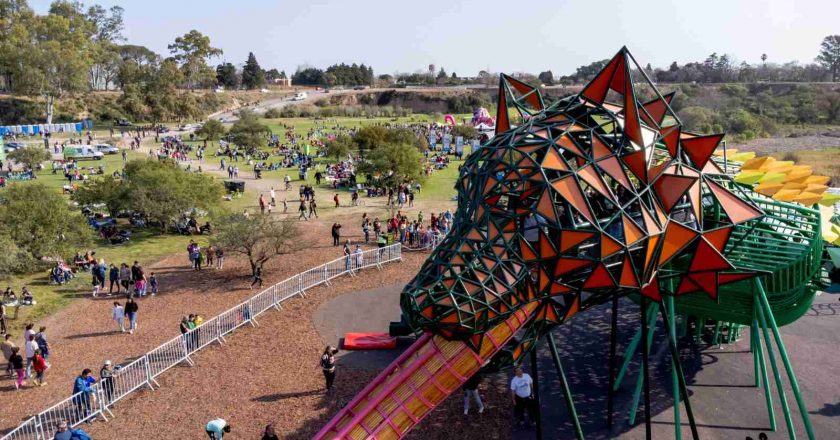 El Yaguarón: miles de personas disfrutaron de esta nueva atracción en el día de las infancias