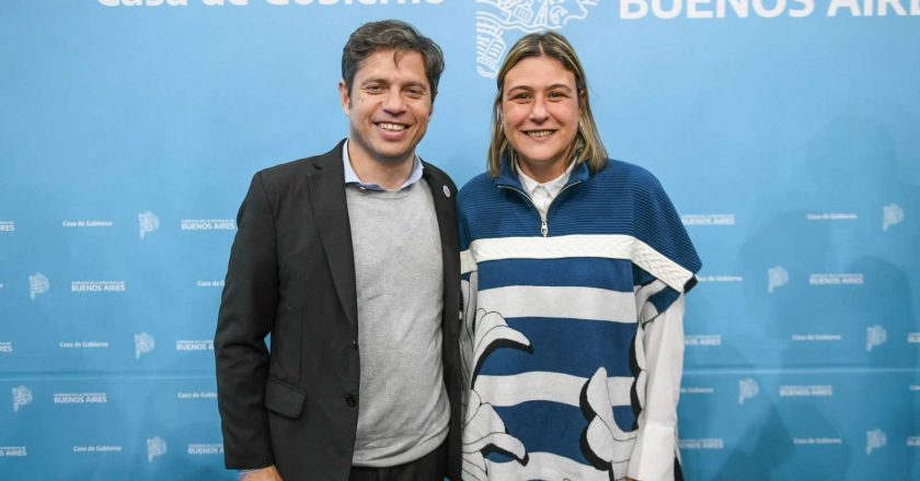 Cecilia Comerio se reunió con el gobernador Kicillof en La Plata