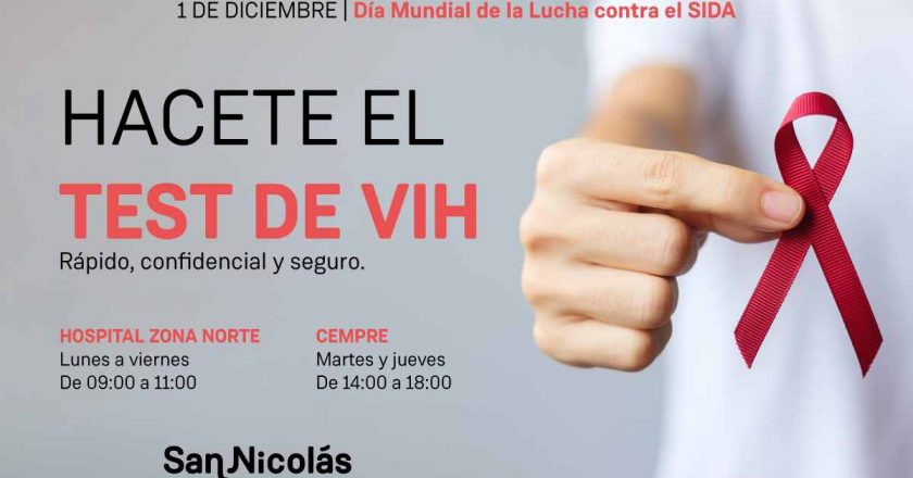 VIH/SIDA: Hacete el test en el CEMPRE y el Hospital de Zona Norte