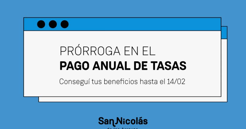 Pago anual de tasas: obtené beneficios abonando antes del 14 de febrero