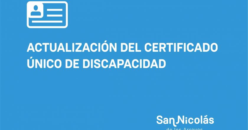 Actualización del Certificado Único de Discapacidad