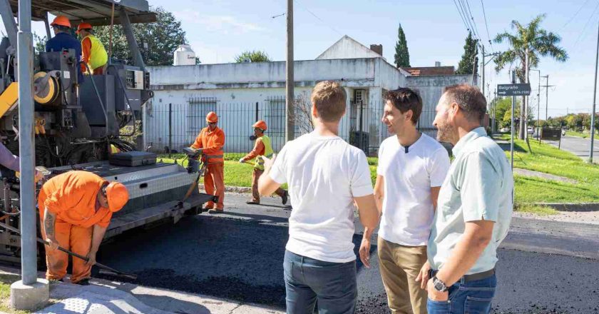 Obras en los barrios: Santiago Passaglia recorrió la zona oeste