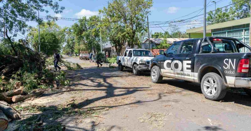 El municipio continúa con tareas para normalizar la situación tras el temporal