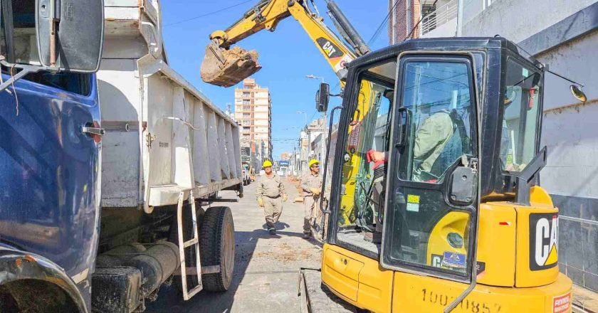 Comenzó la obra de puesta en valor del casco céntrico de San Nicolás