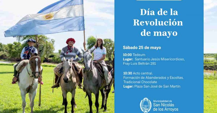 Acto por el 214° Aniversario de la Revolución de Mayo