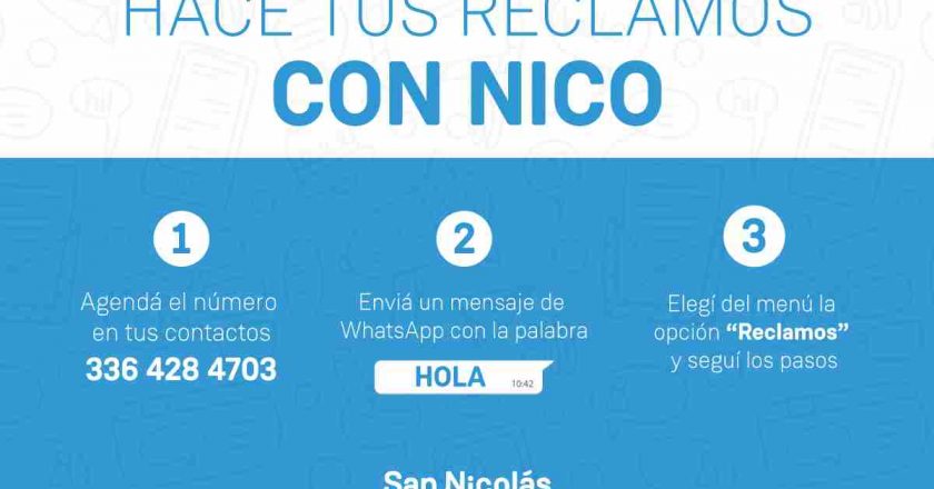 Asistente virtual: Hacé tus reclamos con Nico