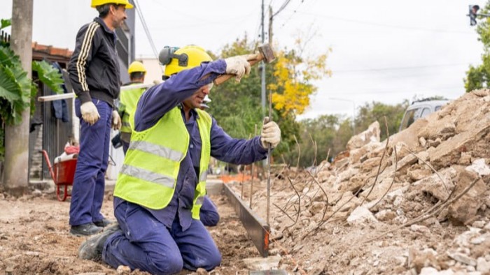 Avanza la obra de puesta en valor en Av. Illia