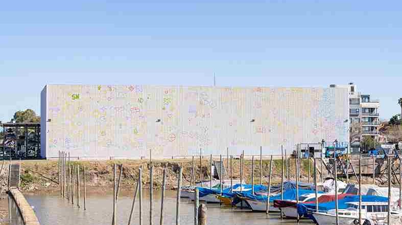 Martin Ron comenzó la tercera etapa de murales en la ciudad de San Nicolás